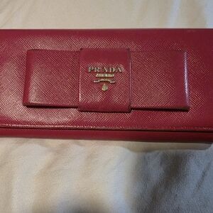Prada Pink Leather Wallet